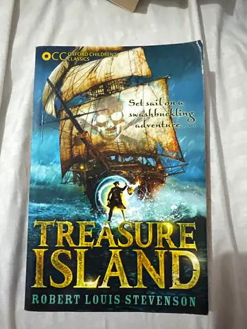 My copy of Treasure Island by Robert Louis Stevenson — Classic adventure