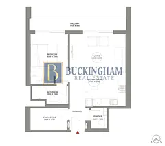1 bed + study | Amenities view | Bigger layout