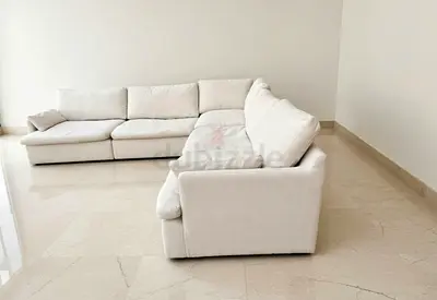 Modular feather filled home feather beige Sofa