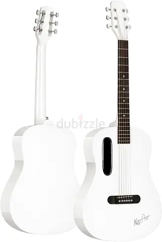 GS-X1 Signature Series - 36 Portable Lava Style GuitarAfrican Wood Body - White