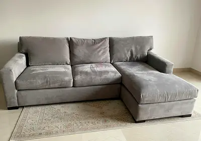 Premium Cratebarrel L-Shaped sofa
