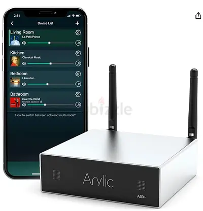 Arylic A50+ WiFi  Bluetooth Home Amplifier,TPA3116 with 50+50W