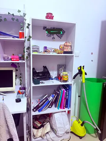 White 3-shelf bookcase