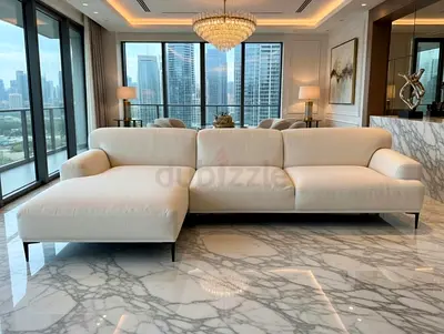 The Loom Collection L Shape Sofa Beige