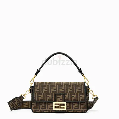 Fendi Brown zucca canvas Baguette Bags