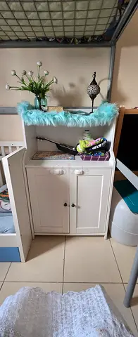 IKEA Stylish White Storage Cabinet