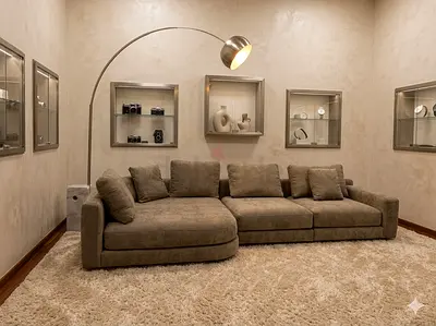 Chattels and more brand Olta gray color lshape sofa