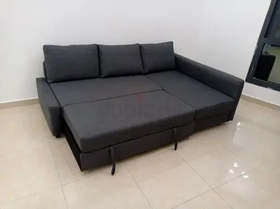 My dark grey 3-seater pull-out sofa bed - good condition
