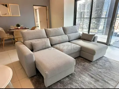 IKEA Esklstun L Shape Sofa Gray Good condition