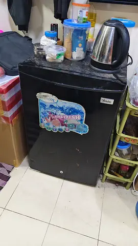 Used compact mini fridge — working condition