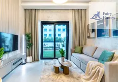 Furnished Studio | SOL Bay Business Bay | Balcony &amp; Downtown View