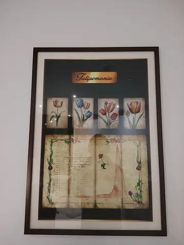 Tulip Mania Bubble Glass Framed Poster from Wall Street Film