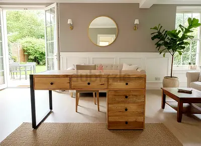 Wooden Study Desk with Drawers