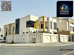 Corner villa, two floors and a roof, excellent location, large area, spacious interior layouts, free