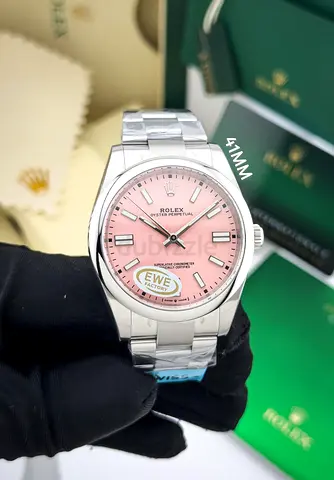 Rolex Oyster Perpetual 124300 41mm Pink Dial Super Clone Swiss Movement Watch