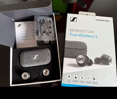 Sennheiser Momentum True Wireless 2 — With Original Box, Case