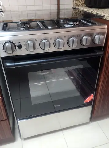 Midea 4-Burner Gas Cooker  Oven | Stainless Steel | Flawless Condition | WhatsApp Only