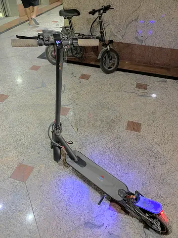 Electric scooter with free charger