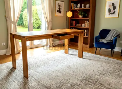 Desk natural oak 160x 60 cm Height 79 cm