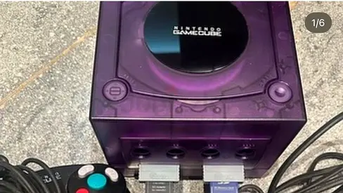 Nintendo GameCube pal purple