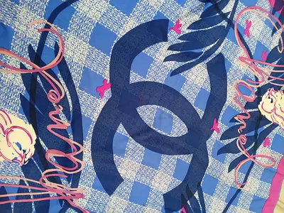 Chanel silk scarf