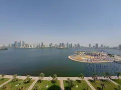 Luxury AC free, Bohaira Water view 3BR+Majlis(4br)+ Gym Pool Parking 165k