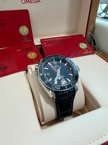 Omga seamaster plant ocean blue dial full set 2024 model