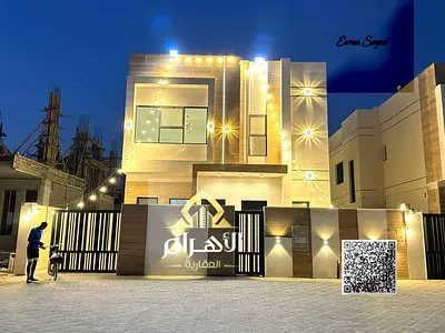 Villa for sale in Ajman at a bargain price, all fees included. Excellent location. Freehold ownership for life for all nationalities with bank financi