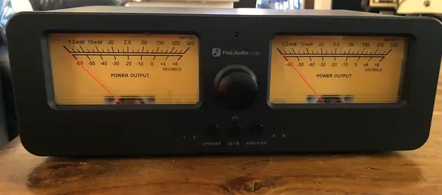 Fosi audio LC30 VU meter speaker amplifier