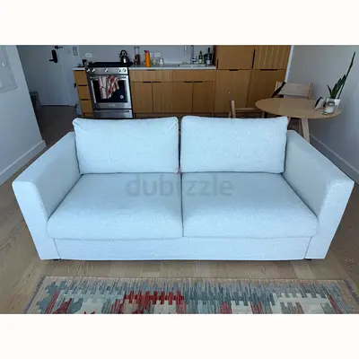 Vimle Light grey two-seater sofa-bed - good condition