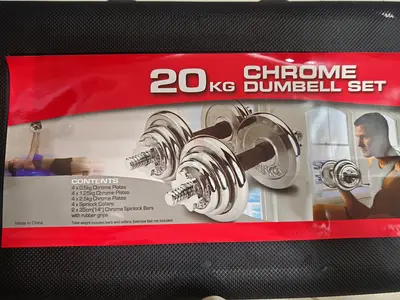 20 kg Chrome Dumbbell Set