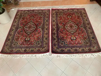 Twin Quom silk carpets