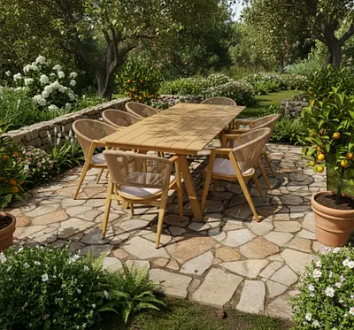 Luxury -8 seater Aluminum DiningSet For Garden