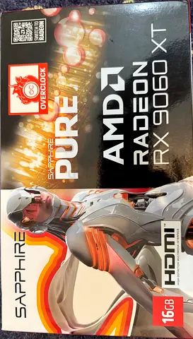 Selling my Sapphire PURE AMD Radeon RX 9060 XT 16GB (very lightly used-Boxed) (price negotiable)