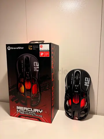 Gravastar Mercury M2 Wireless Gaming Mouse — Like New, Under Warranty , Black Color