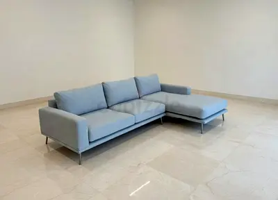 Gray L shape sofa