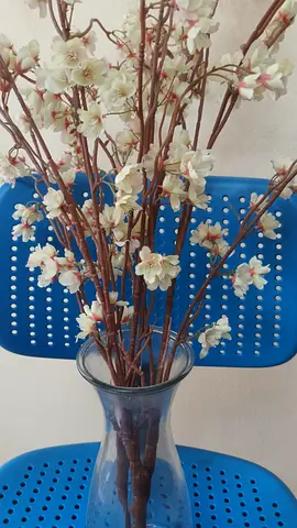 Cherry blossom artificial with Ikea vase