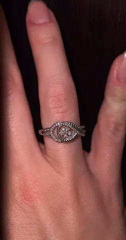 diamonds white gold ring with certificate