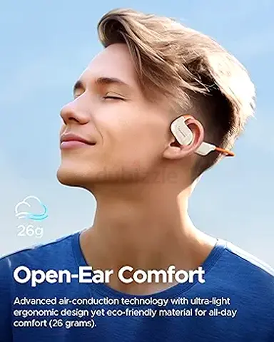 TRUEFREE F2 Open-Ear Headphones, Air Conduction Bluetooth 5.3 Wireless Headphones for Sports, 15 Hou