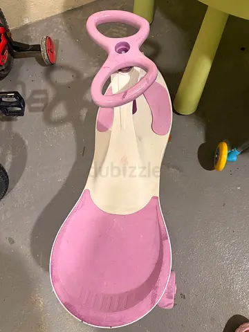 Pink toddler wiggle ride-on car (used)