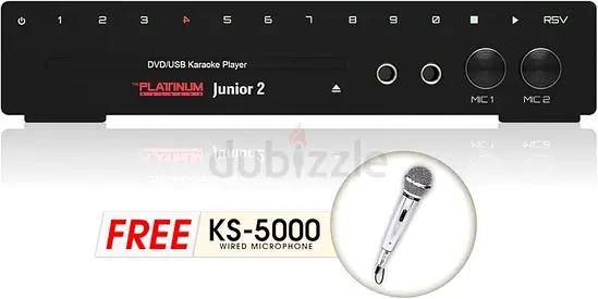 Brand New Platinum JUNIOR Karaoke System + 1 Cord Mic with Over 13,000 Songs (English and OPM)