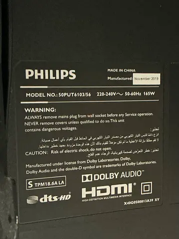 Philips 50PUT6103/56 50-Inch 4K UHD TV