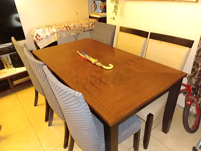 Dining Table with Six Chairs Just whatsapp