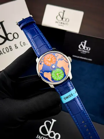 JacobCo The World is Yours Salmam Khan Dual Time Zone Super Clone watch