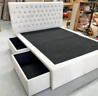 New Customise Queen Size Bed with Storage Drawers - Cash on Delivery