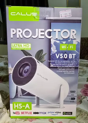 Calus H5-A Mini Projector (Ultra HD, Wi‑Fi, BT V5.0)
