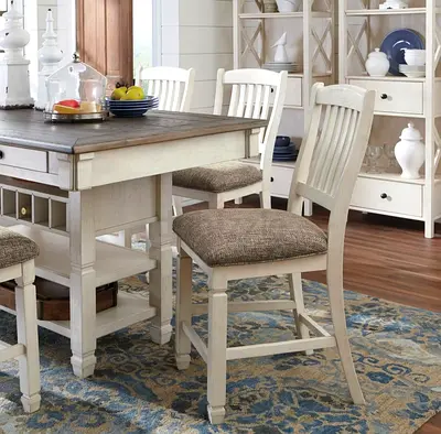 Charming Dining Set with Rustic Touch