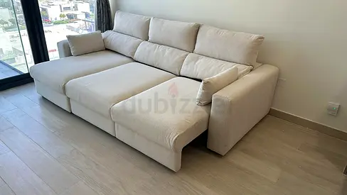 IKEA Esklstuna L Shape Sofa Bed Beige Good condition