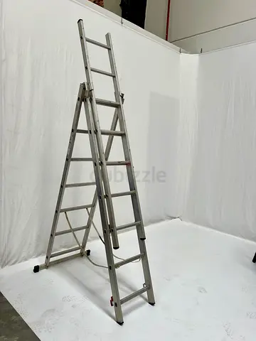 Aluminium Ladder with a extension 3x7 stairs - 2 m