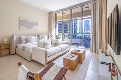 Spacious Studio with Cozy Balcony in Business Bay | Ideal for Mid-Term, Monthly &amp; Weekely Stays 